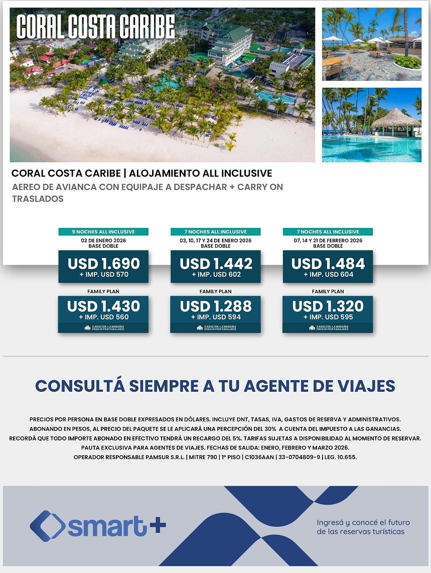 CORAL COSTA CARIBE - Marta Jarque Viajes