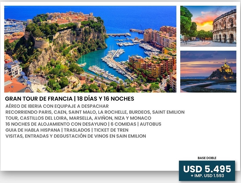 GRAN TOUR DE FRANCIA 2 - Marta Jarque Viajes