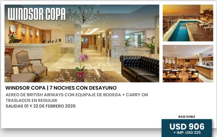 WINDSOR COPA - Marta Jarque Viajes